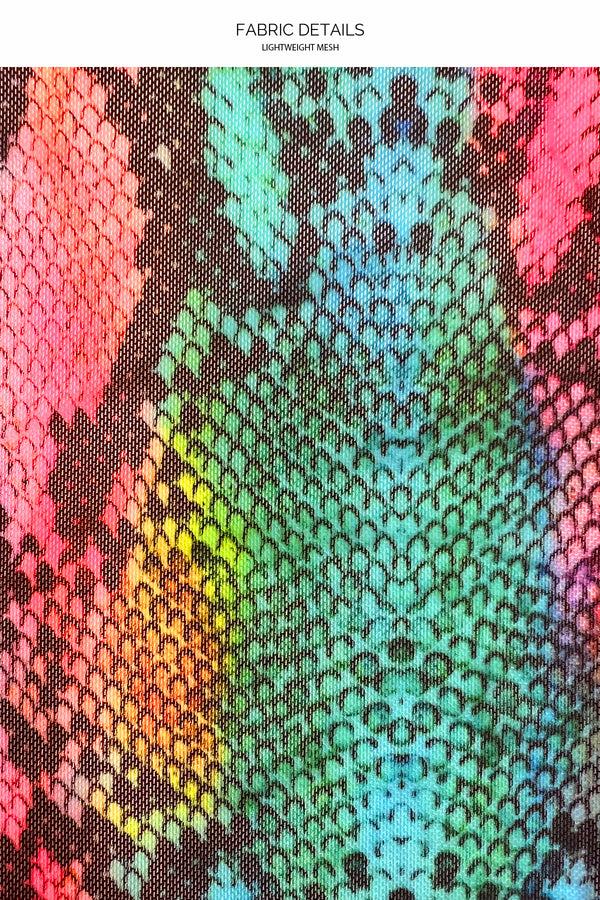 Luli Fama ELECTRIC SKIN - Long Sleeve Mini Dress • Multicolor – Luli Fama