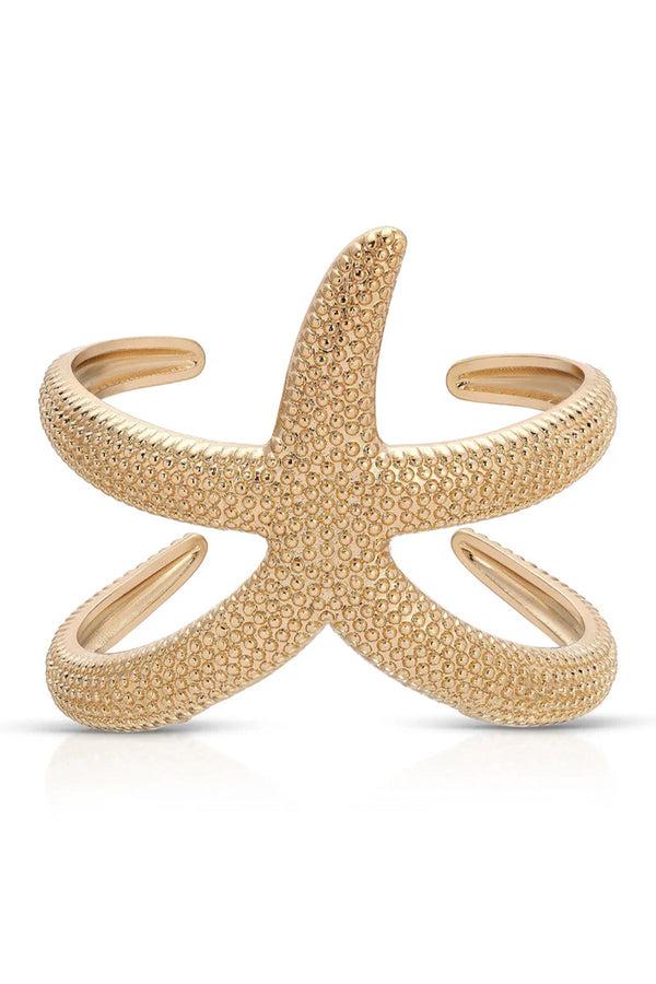 luli fama ETTIKA - Starfish Hug Cuff • Gold – Luli Fama