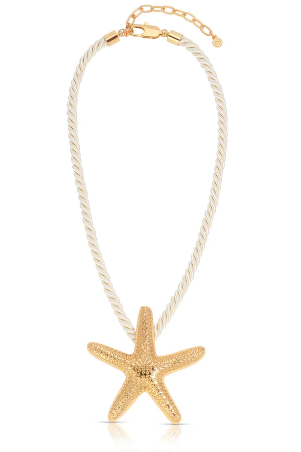 luli fama ETTIKA - Starfish Statement Pendant Necklace • Gold – Luli Fama