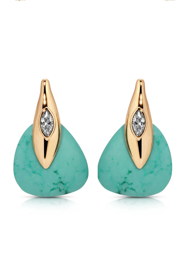 luli fama ETTIKA - Turquoise Solstice Earrings • Turquoise – Luli Fama
