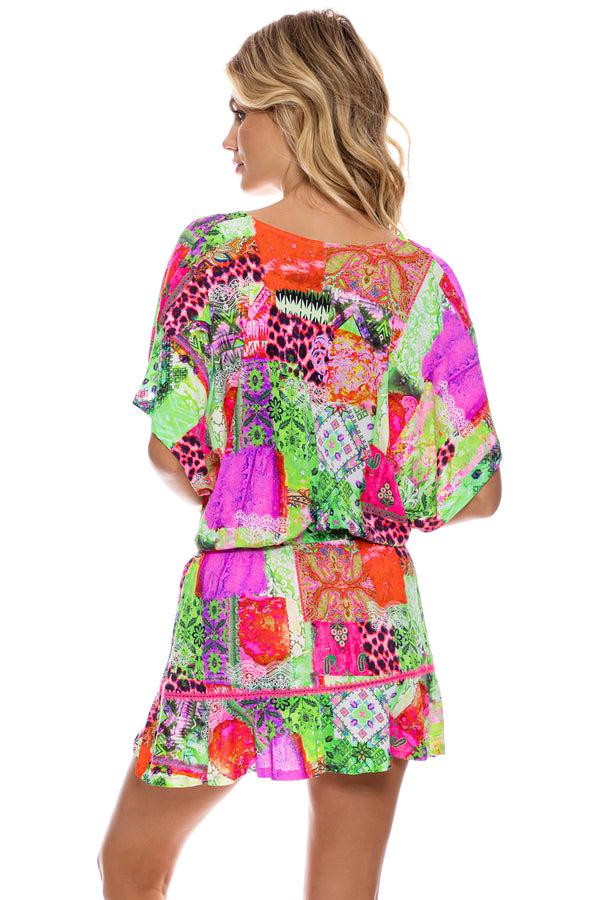 Luli Fama FIERCE SOUL - Playera Ruffle Dress • Multicolor – Luli Fama