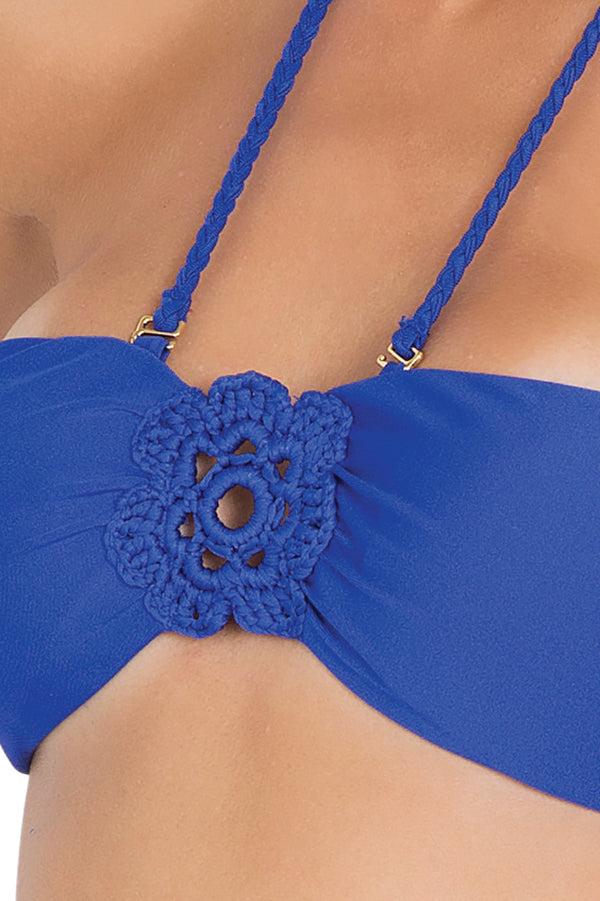 Luli Fama FLORCITAS DE ARENA - Hand Knit Crochet Flower Bandeau & Hand Knit Croc – Luli Fama