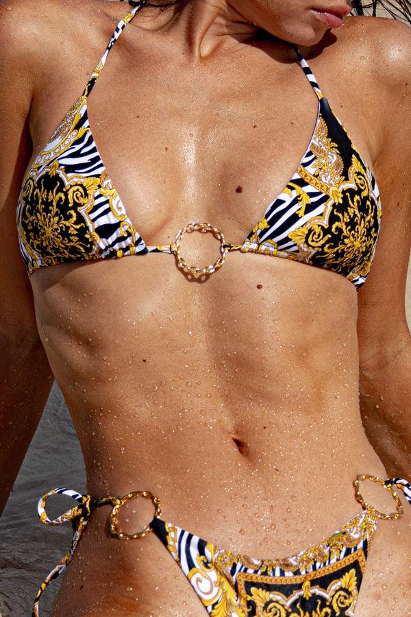 Luli Fama GODDESS VIBES Ring Triangle Top & Tie Side Bottom – Luli Fama