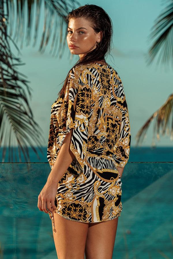 Luli Fama GODDESS VIBES South Beach Short Dress - Multicolor – Luli Fama