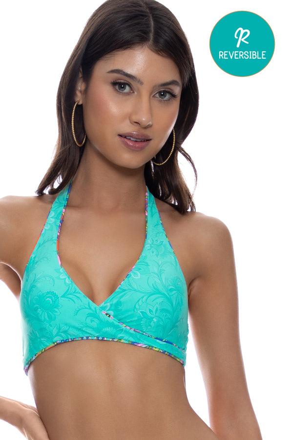 Luli Fama IN THE GROOVE - Cross Front Halter Top & Seamless Reversible Moderate – Luli Fama