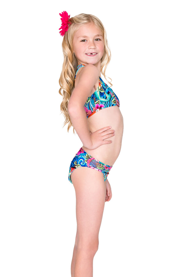 Luli Fama INKED BABE - Ink Mesh Sporty Back Bikini • Multicolor – Luli Fama