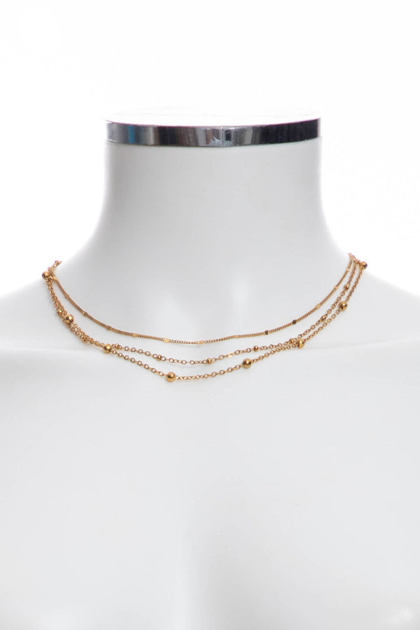 Luli Fama JEWELRY - Gold And Aqua Necklace • Gold – Luli Fama