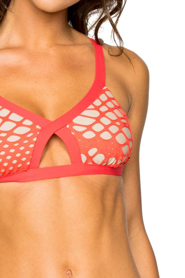 Luli Fama LA CABAÑA - Cross Front Cut Out Top & Open Side Brazilian Bottom • Gir – Luli Fama