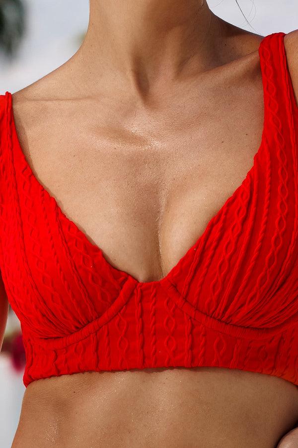 Luli Fama LOST AT SEA Underwire Top & Bottom - Scarlet – Luli Fama