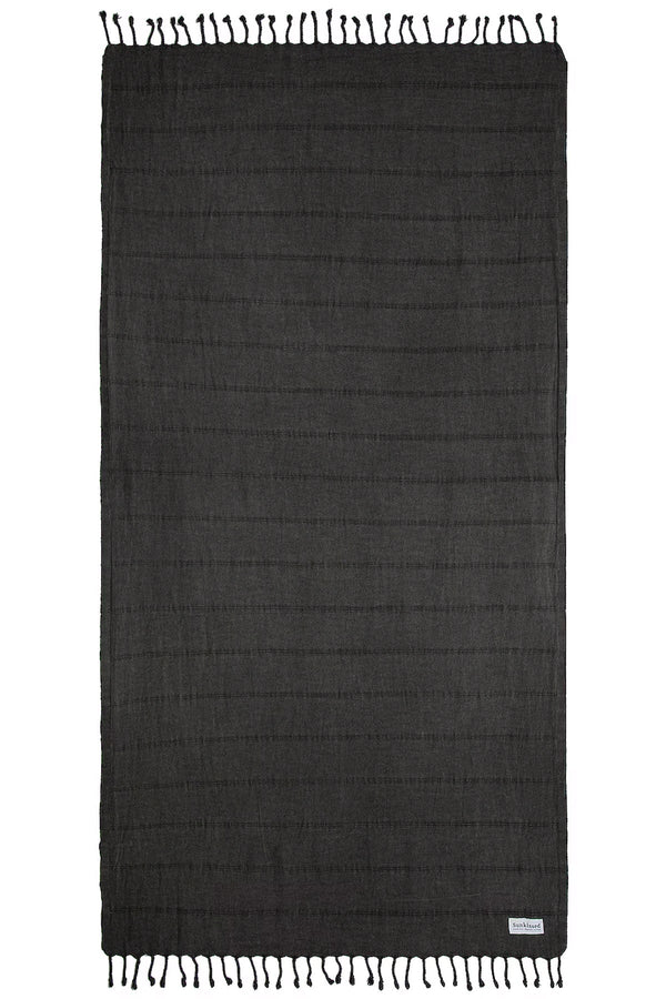 luli fama TOWEL - Beach Towel • Charcoal – Luli Fama