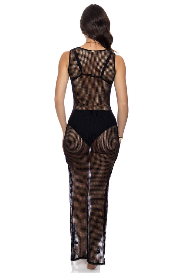 Luli Fama MY NET OR YOURS - Tank Dress • Black – Luli Fama