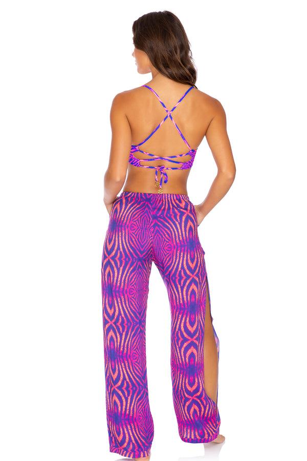 Luli Fama Puerto Aventura Underwire Top Split Side Wide Leg Pant – Luli Fama