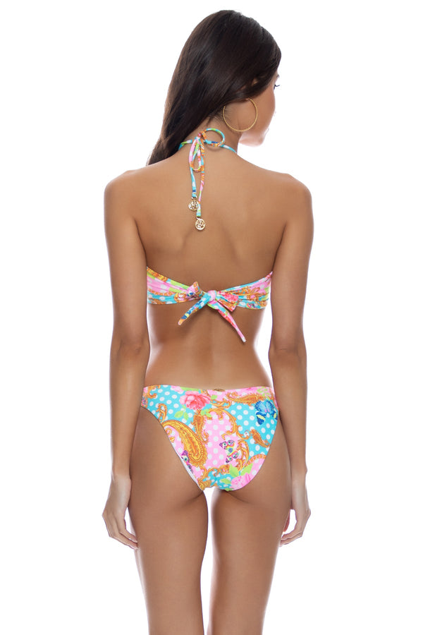 Luli Fama SHE'S CUTE - Ring Drawstring Bandeau Top & Ring V Front Moderate Botto – Luli Fama