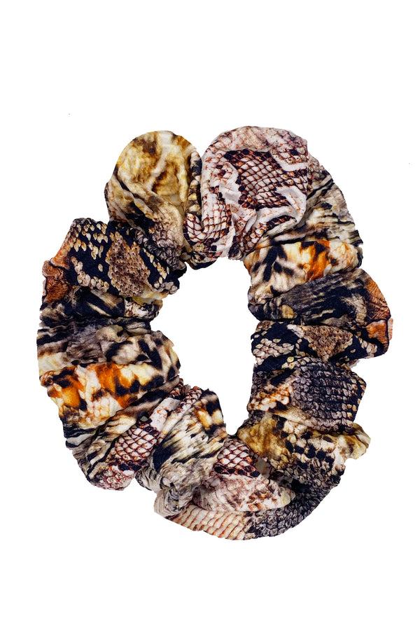 luli fama SKINS - Scrunchie • Natural Snake – Luli Fama