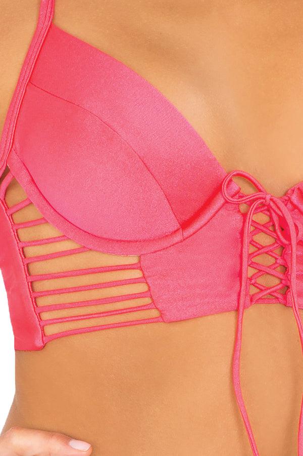 Luli Fama VERANO DE RUMBA - Something Sexy Underwire Corset & Strappy Cut Out Ti – Luli Fama