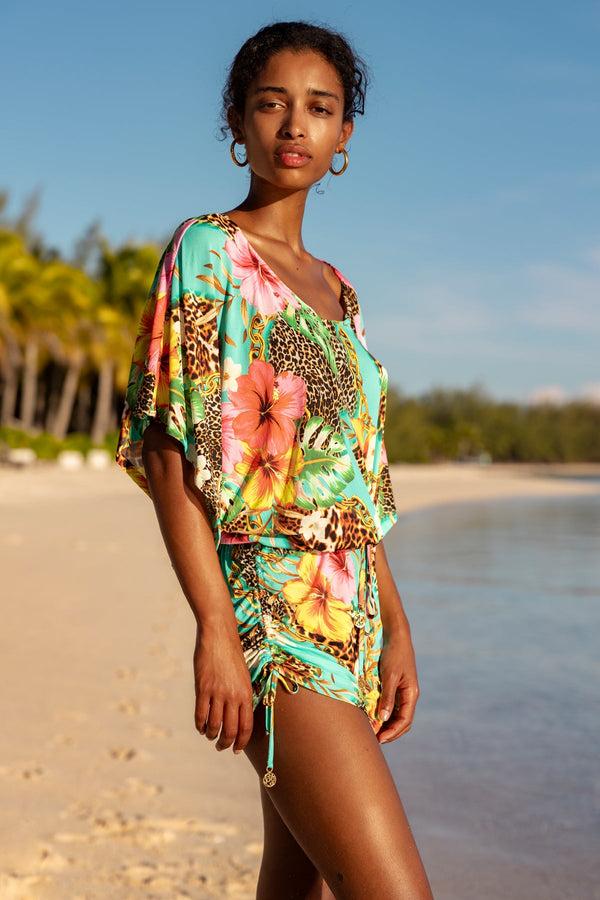 Luli Fama VISIONS OF PARADISE - South Beach Dress • Multicolor – Luli Fama