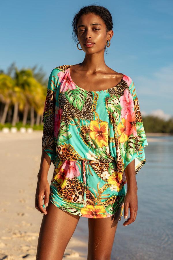 luli fama VISIONS OF PARADISE - South Beach Dress • Multicolor – Luli Fama