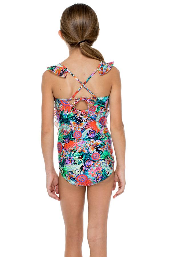 Luli Fama VIVA CUBA - Ruffle One Piece • Multicolor – Luli Fama