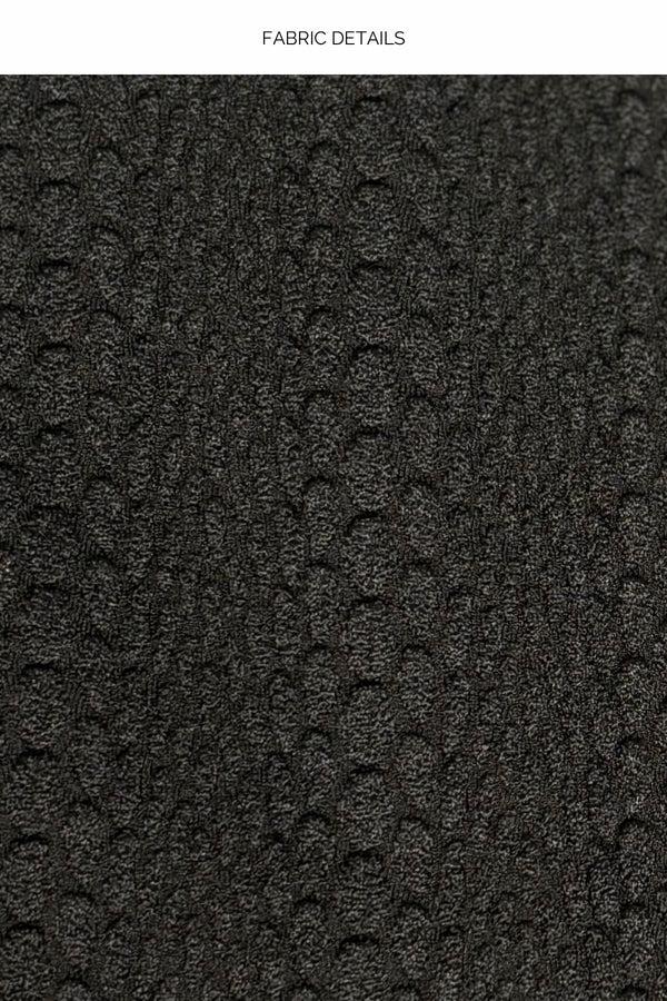 Luli Fama WAVY BABY - Square Neck Laced Up One Piece • Black – Luli Fama