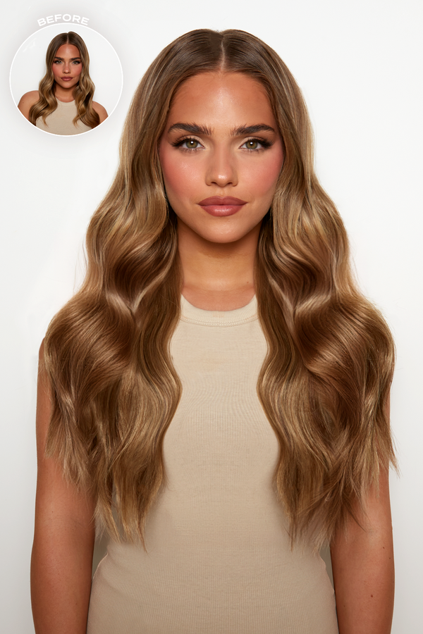 lullabellz 18” 1 Piece Hidden Halo Brushed Out Wave Hair Extensions