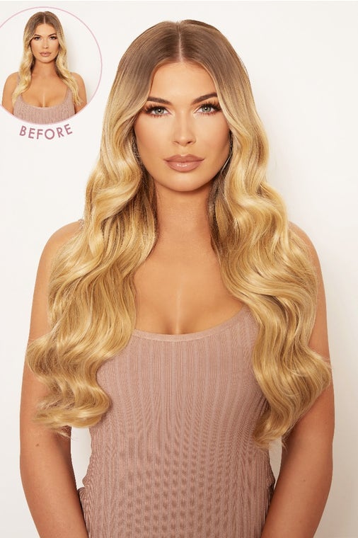 lullabellz Super Thick 22" 5 Piece Natural Wavy Clip In Hair Extensions