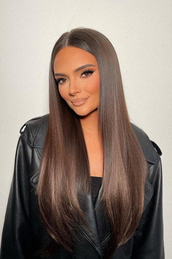 lullabellz Super Thick 22" 5 Piece Straight Clip In Hair Extensions