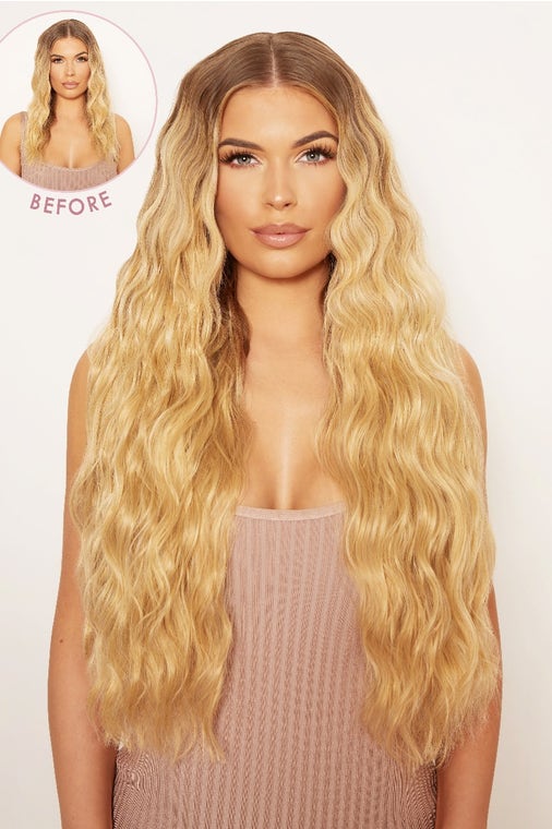 lullabellz Super Thick 26" 5 Piece Waist Length Wave Clip In Hair Extensions