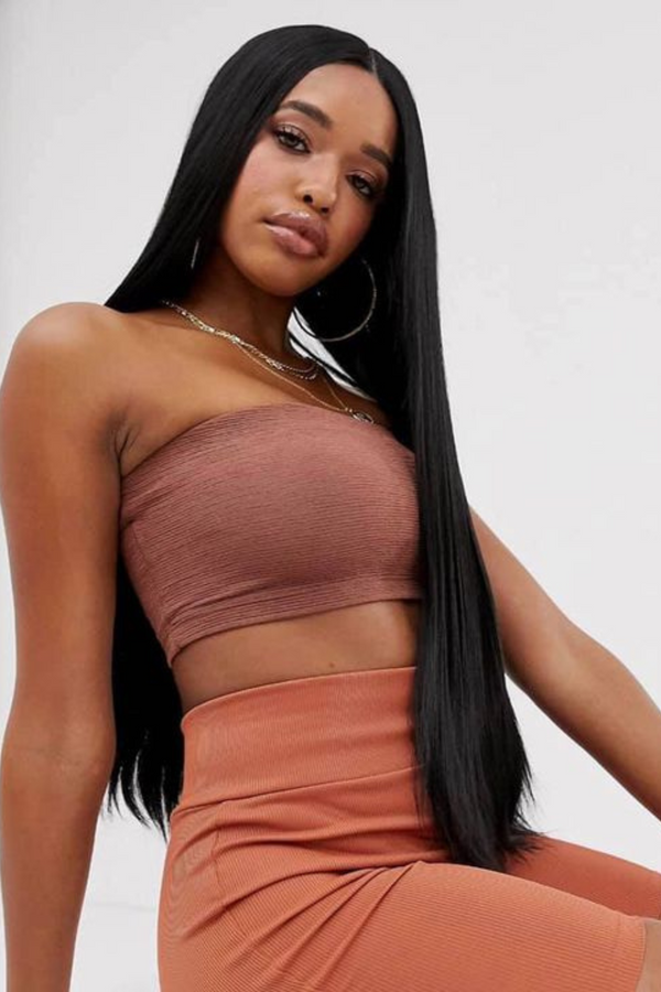 lullabellz The Kourtney - Long Straight Jet Black Lace Front Wig