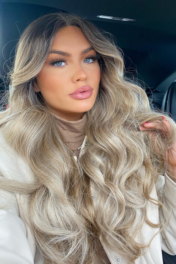 lullabellz The Sophia - Rooted Blonde Balayage Angel Wave Lace Front Wig