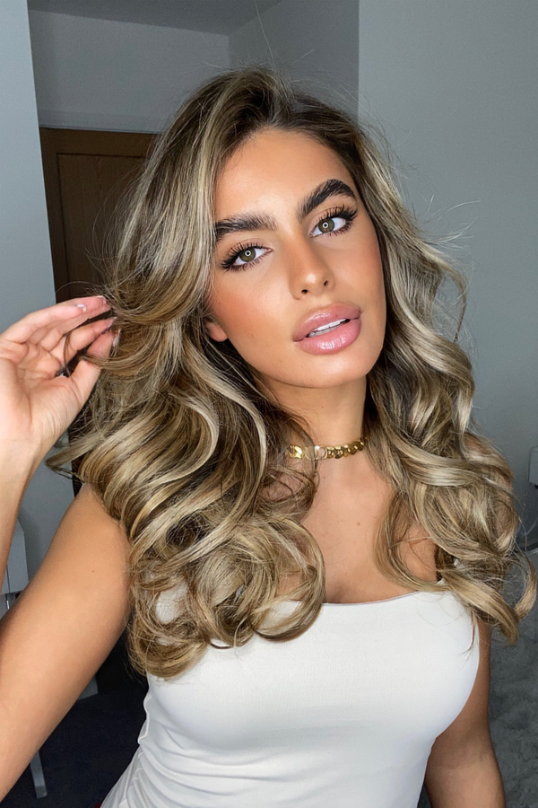 lullabellz Thick 16" 1 Piece Curly Clip In Hair Extensions