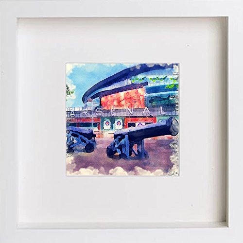 lumartos Arsenal FC Emirates Stadium Highbury Stadium 0005 – White Frame Wal – Framed Wall Art Print by Lumartos Premium Home Décor