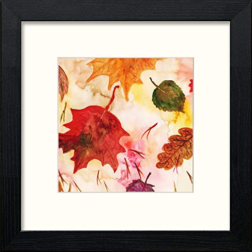 lumartos Autumn Leaves Start To Fall – Black Wood Frame Wall Art – Framed Wall Art Print by Lumartos Premium Home Décor