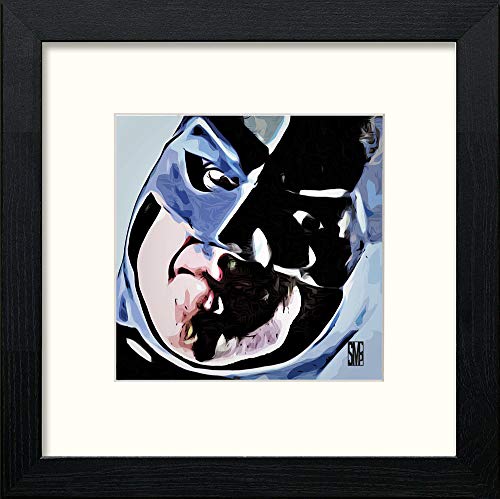 lumartos Batman – Black Wood Frame Wall Art – Framed Wall Art Print by Lumartos Premium Home Décor
