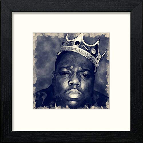 lumartos Biggie – Black Wood Frame Wall Art – Framed Wall Art Print by Lumartos Premium Home Décor