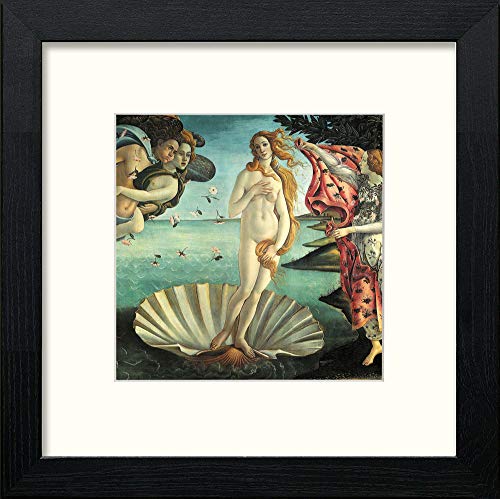 lumartos Birth Of Venus – Black Wood Frame Wall Art – Framed Wall Art Print by Lumartos Premium Home Décor