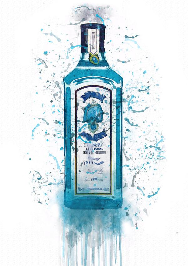 lumartos Bombay Splash Print – A4 Frame Wall Art – Framed Wall Art Print by Lumartos Premium Home Décor