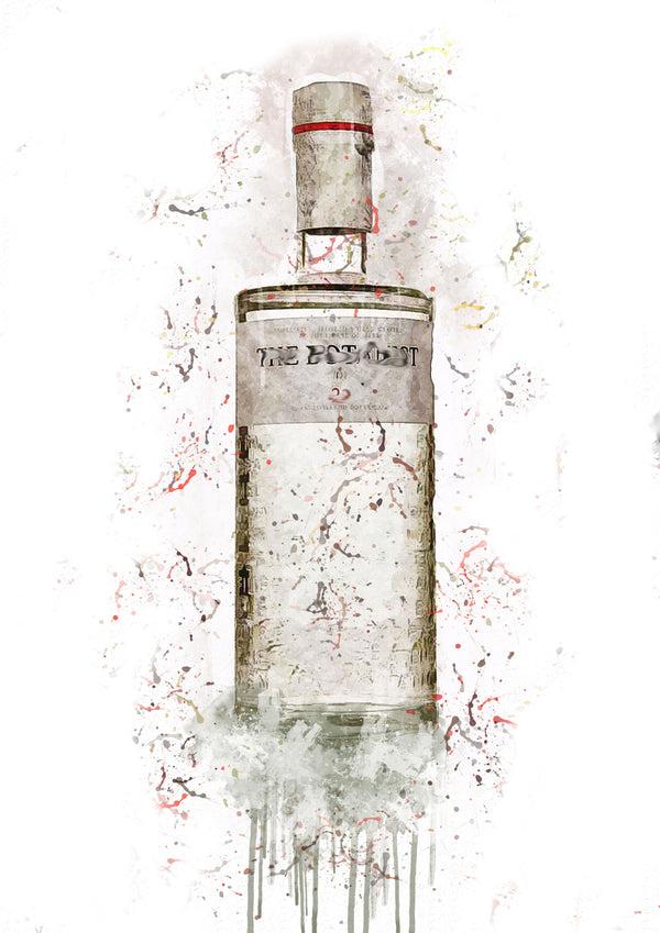 lumartos Botan Gin Splash Print – A4 Frame Wall Art – Framed Wall Art Print by Lumartos Premium Home Décor