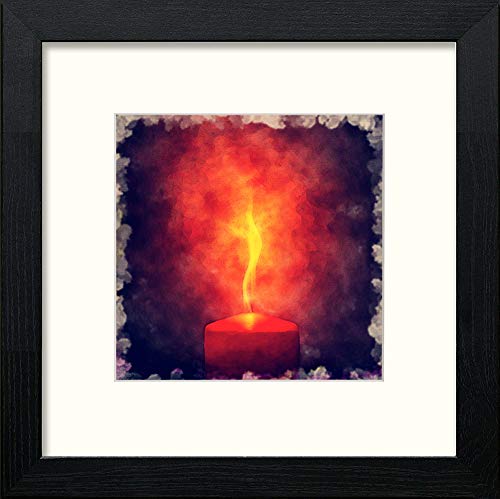 lumartos Burning Bright – Black Wood Frame Wall Art – Framed Wall Art Print by Lumartos Premium Home Décor