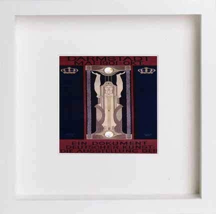 lumartos C34485 Darmstadt Mai 1901 OKT – White Frame Wall Art – Framed Wall Art Print by Lumartos Premium Home Décor