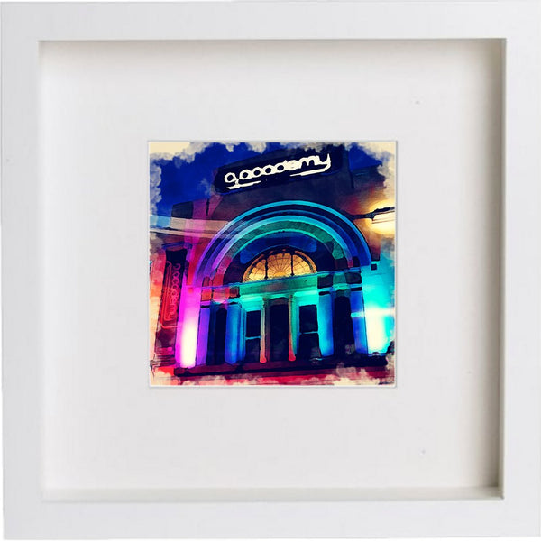 lumartos Carling Academy Glasgow Scotland 0015 – White Frame Wall Art – Framed Wall Art Print by Lumartos Premium Home Décor