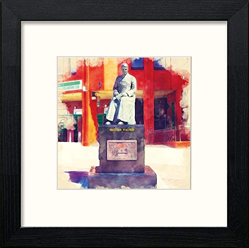 lumartos Celtic Walfrid – Black Wood Frame Wall Art – Framed Wall Art Print by Lumartos Premium Home Décor