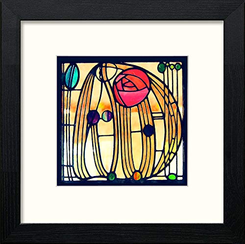 lumartos Charles Montrose Rose Rennie – Black Wood Frame Wall Art – Framed Wall Art Print by Lumartos Premium Home Décor