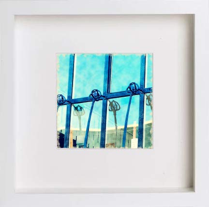 lumartos Charles Rennie Macintosh School Of Art Window Detail 0247 – White F – Framed Wall Art Print by Lumartos Premium Home Décor