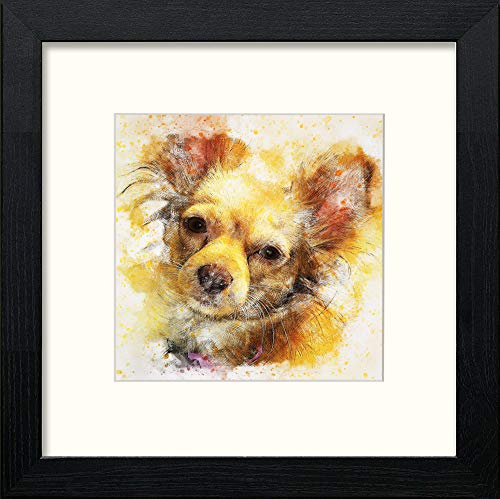 lumartos Chihuahua – Black Wood Frame Wall Art – Framed Wall Art Print by Lumartos Premium Home Décor