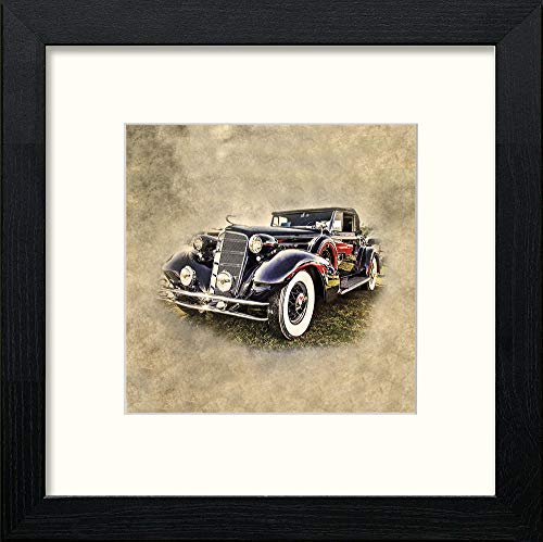 lumartos Classic Car – Black Wood Frame Wall Art – Framed Wall Art Print by Lumartos Premium Home Décor
