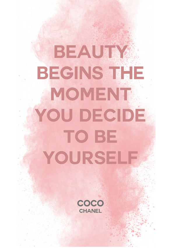 lumartos Coco Beauty Begins Quote Print – A4 Frame Wall Art – Framed Wall Art Print by Lumartos Premium Home Décor lumartos Coco Beauty Begins Quote Print – A4 Frame Wall Art – Framed Wall Art Print by Lumartos Premium Home Décor