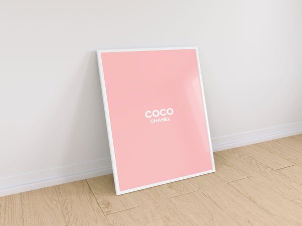 lumartos Coco Chanel Quote Print – Framed Wall Art Print by Lumartos Premium Home Décor