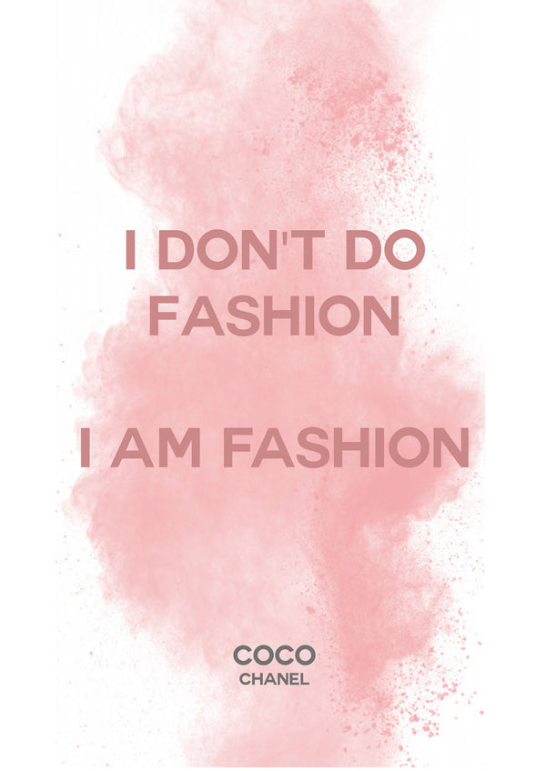 lumartos Coco I Don't Do Fashion Powder Quote Print – A4 Frame Wall Art – Framed Wall Art Print by Lumartos Premium Home Décor lumartos Coco I Don't Do Fashion Powder Quote Print – A4 Frame Wall Art – Framed Wall Art Print by Lumartos Premium Home Décor