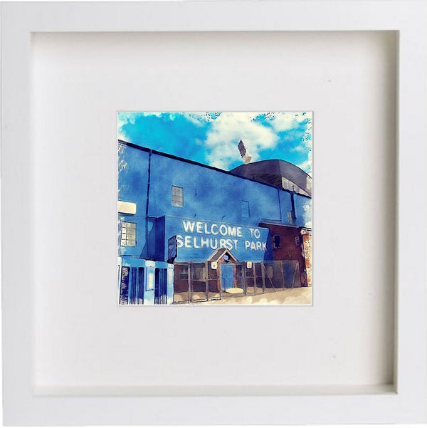 lumartos Crystal Palace Football Club Selhurst Park 0020 – White Frame Wall – Framed Wall Art Print by Lumartos Premium Home Décor