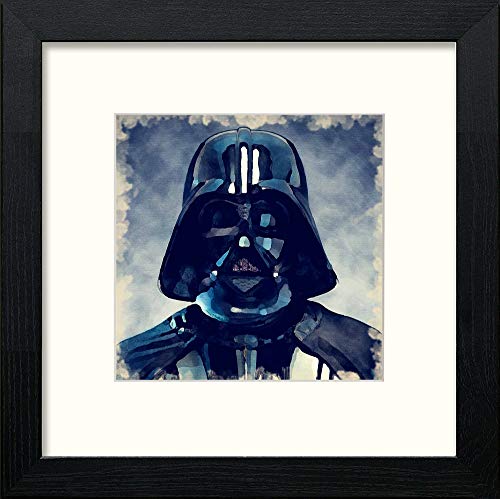 lumartos Darth Vader – Black Wood Frame Wall Art – Framed Wall Art Print by Lumartos Premium Home Décor